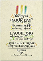 Happy Birthday! Your Day Birthday Card A2720KW-X